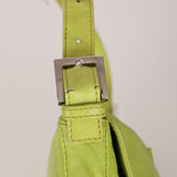 Fendi Lime Green Leather Baguette Bag