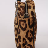 Fendi Cheetah Ponyhair Zip Twin Small Tote
