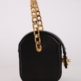 Ultra-Rare Chanel Mini Vanity Chest Black Lambskin 1989 24K GP