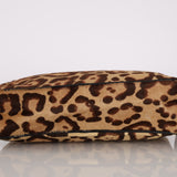 Fendi Cheetah Ponyhair Zip Twin Small Tote
