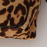 Fendi Cheetah Ponyhair Zip Twin Small Tote