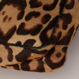 Fendi Cheetah Ponyhair Zip Twin Small Tote
