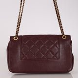 Chanel 2017 Dark Bordeaux Sheepskin Medium Mademoiselle Flap