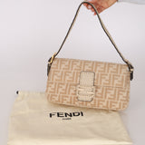 Fendi Wool Zucca Selleria Baguette