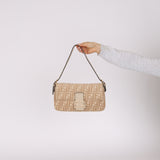 Fendi Wool Zucca Selleria Baguette
