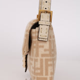 Fendi Wool Zucca Selleria Baguette