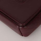 Chanel 2017 Dark Bordeaux Sheepskin Medium Mademoiselle Flap