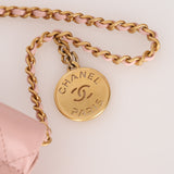 Chanel 2022 Pale Pink Calfskin Mini Hobo