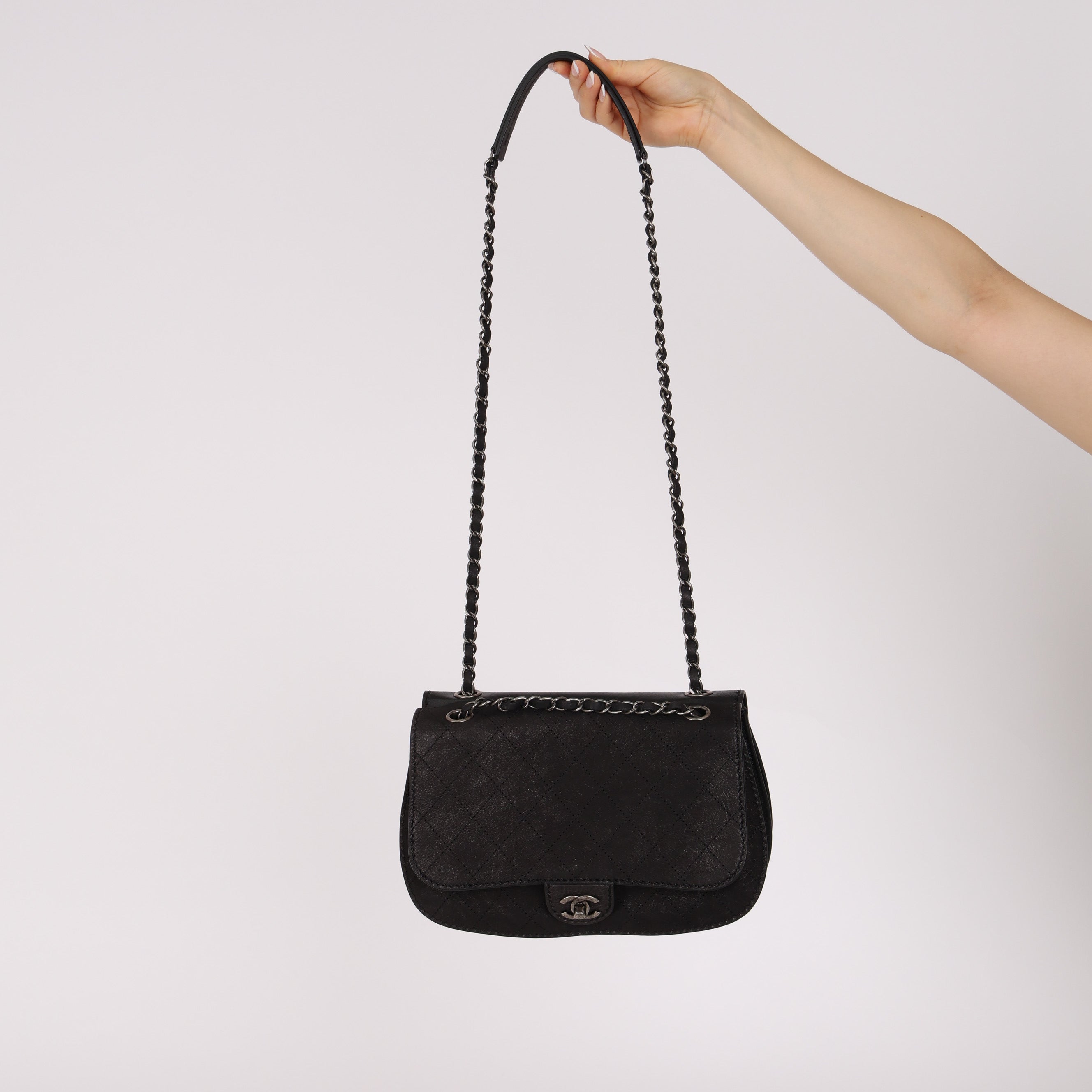 Chanel 2013 Calfskin Coco Twin Medium Flap Bag