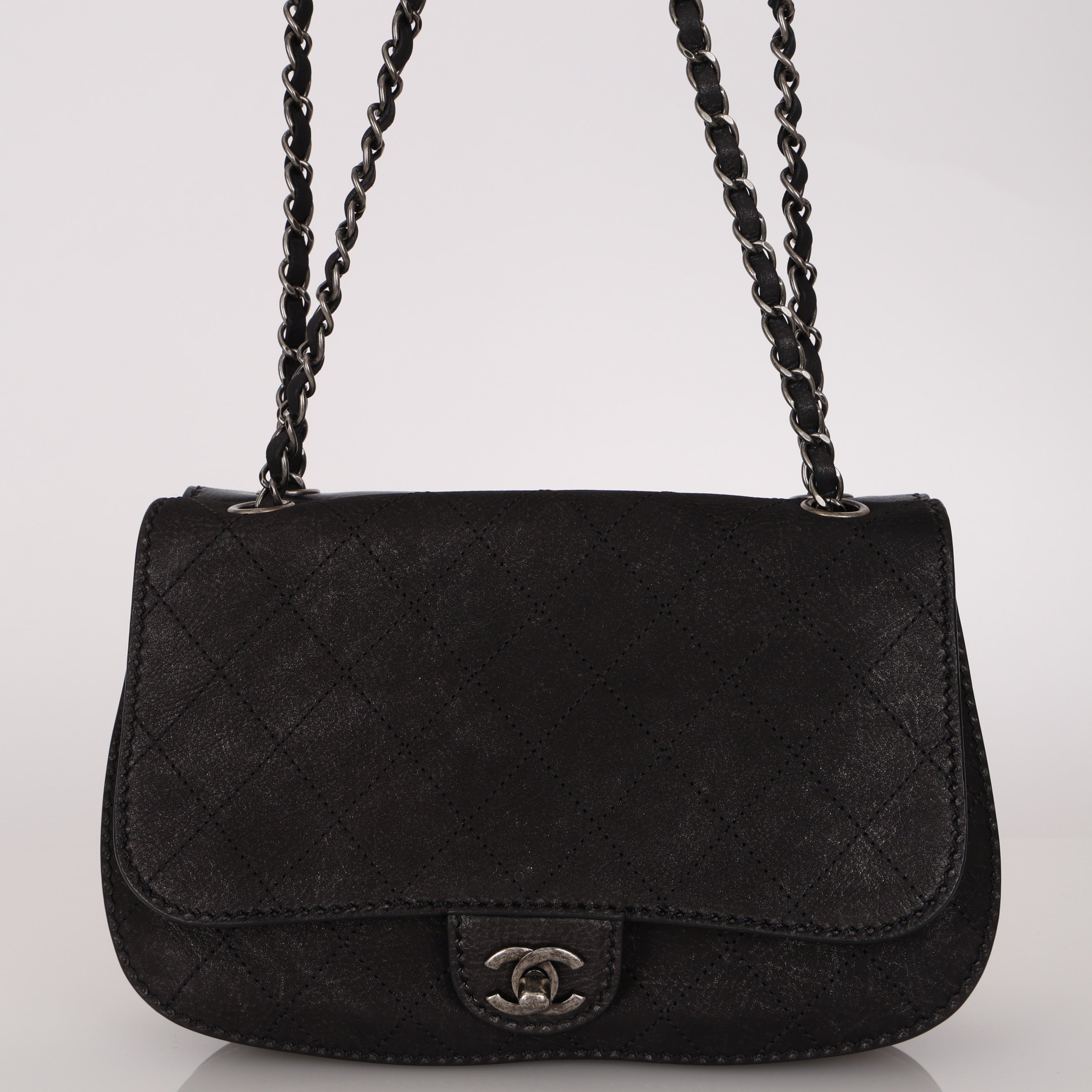 Chanel 2013 Calfskin Coco Twin Medium Flap Bag