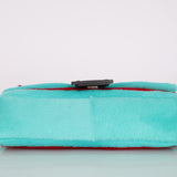 Rare Fendi 25th Anniversary Paget Sheepskin Multicolor Lizard Baguette