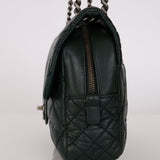 Chanel 2014 Forest Green Aged Calfskin Medium New Portobello Flap