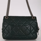 Chanel 2014 Forest Green Aged Calfskin Medium New Portobello Flap