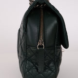 Chanel 2014 Forest Green Aged Calfskin Medium New Portobello Flap