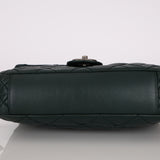 Chanel 2014 Forest Green Aged Calfskin Medium New Portobello Flap