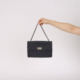 Chanel 2001 Denim Chocolate Bar Reissue Shoulder Bag