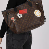 Limited Edition Louis Vuitton 2016 Monogram My World Tour Neverfull MM with Pouch