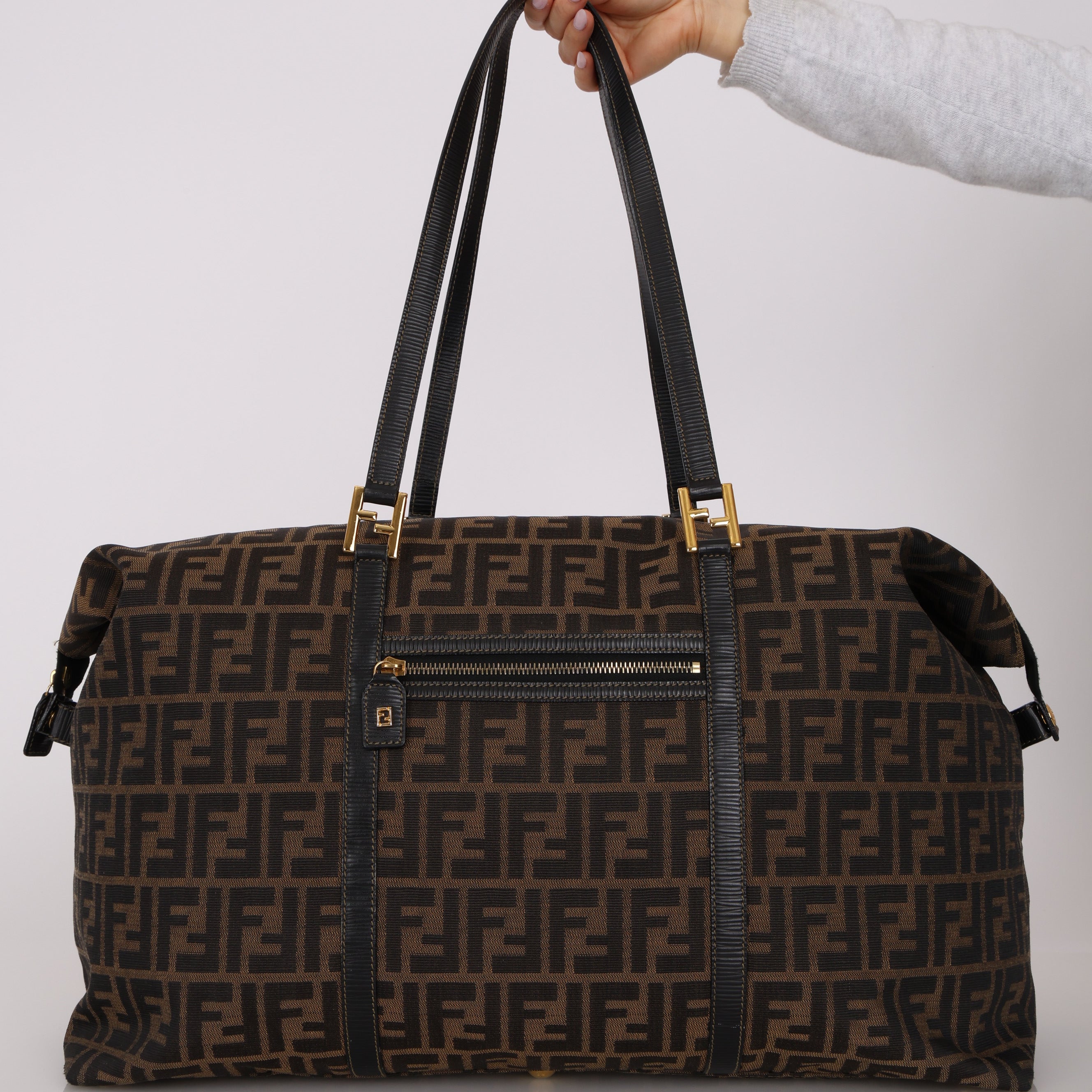 Fendi Zucca 48HR Boston Bag