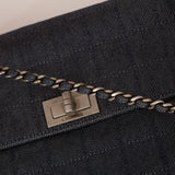 Chanel 2001 Denim Chocolate Bar Reissue Shoulder Bag