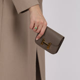 Hermès 2022 Etain Epsom Constance Slim Wallet GHW