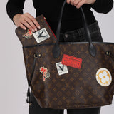 Limited Edition Louis Vuitton 2016 Monogram My World Tour Neverfull MM with Pouch