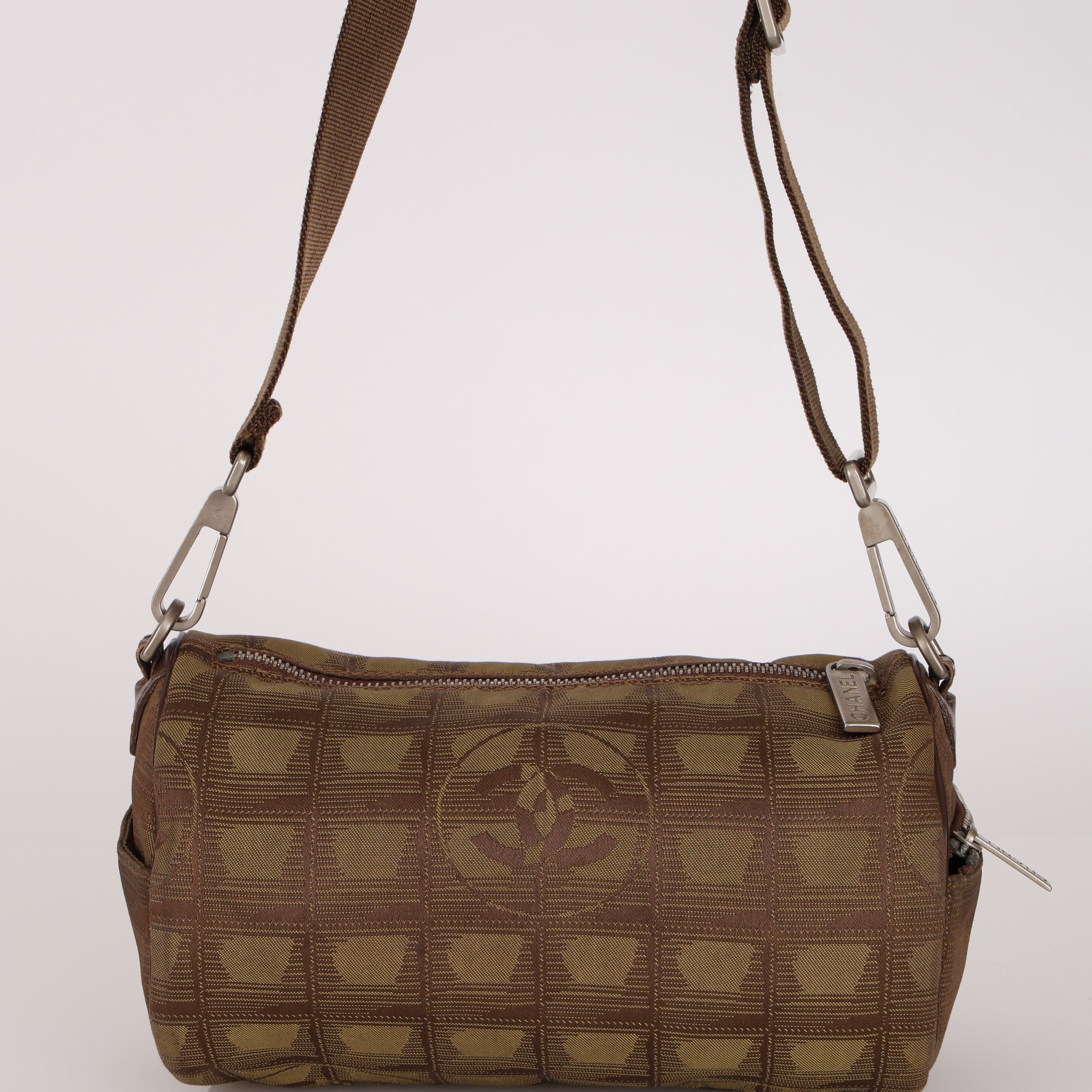 Chanel 2003 Taupe Barrel Bag