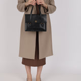 Chanel 1990s Boxcalf CC Embossed Small Tote 24K GP