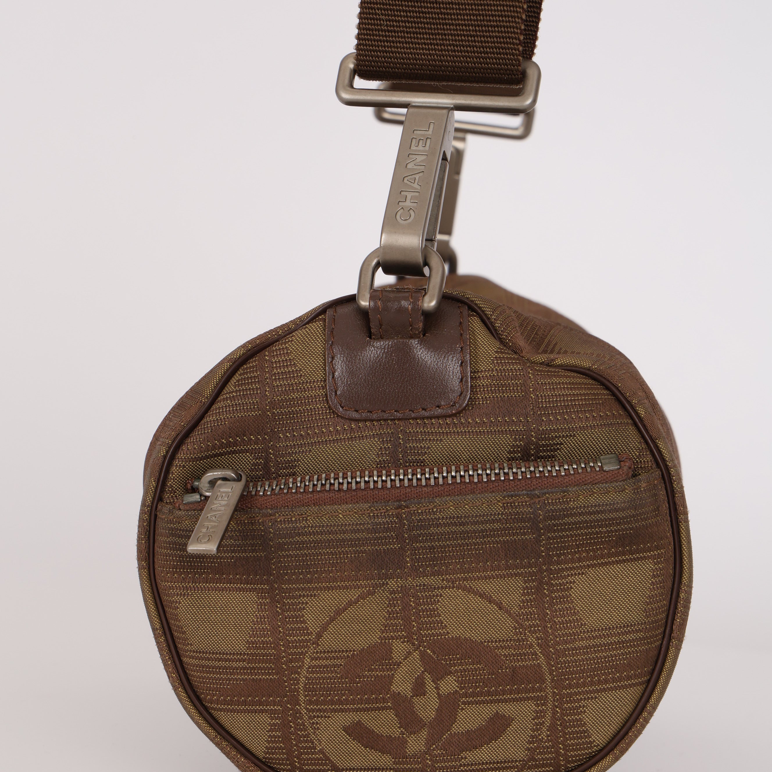 Chanel 2003 Taupe Barrel Bag