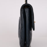 Chanel 2014 Navy Medium Lambskin Trendy CC Single Flap