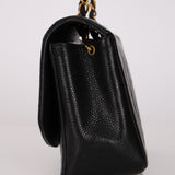 Ultra-Rare Chanel 1995 Caviar Small Diana Bag 24K GP