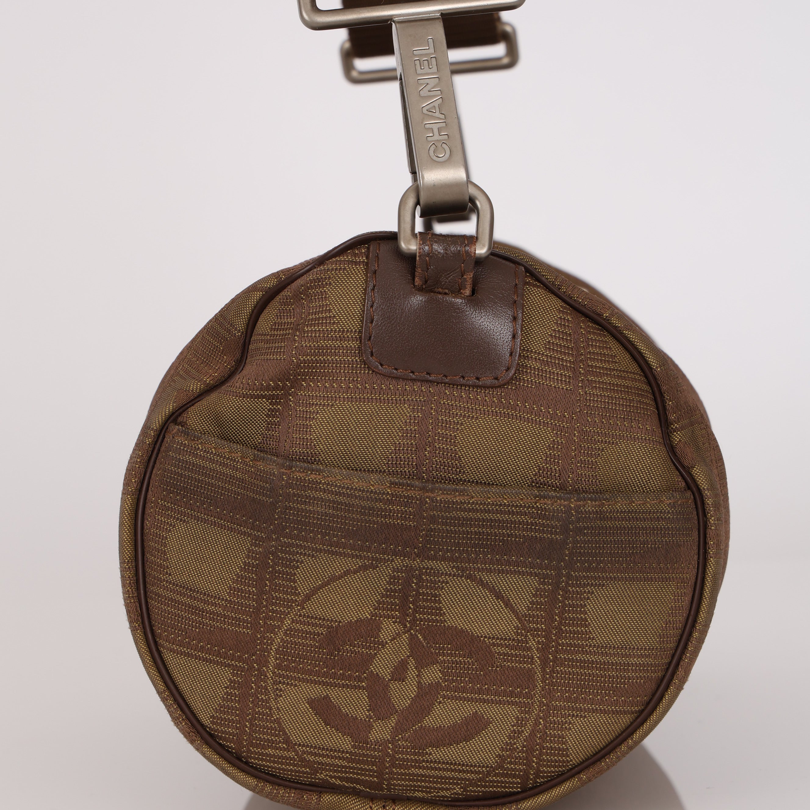 Chanel 2003 Taupe Barrel Bag