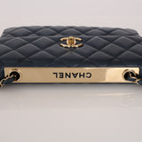 Chanel 2014 Navy Medium Lambskin Trendy CC Single Flap
