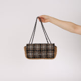 Chanel 2005 Tweed East West Flap Bag