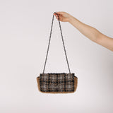 Chanel 2005 Tweed East West Flap Bag