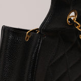 Ultra-Rare Chanel 1995 Caviar Small Diana Bag 24K GP