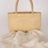 Chanel 2005 Light Butter Yellow Caviar Timeless Tote 24K GP