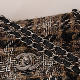 Chanel 2005 Tweed East West Flap Bag