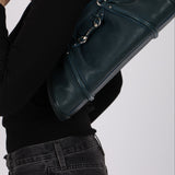 Christian Dior 2006 Dark Teal My Dior Frame Bowling Bag