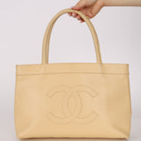 Chanel 2005 Light Butter Yellow Caviar Timeless Tote 24K GP