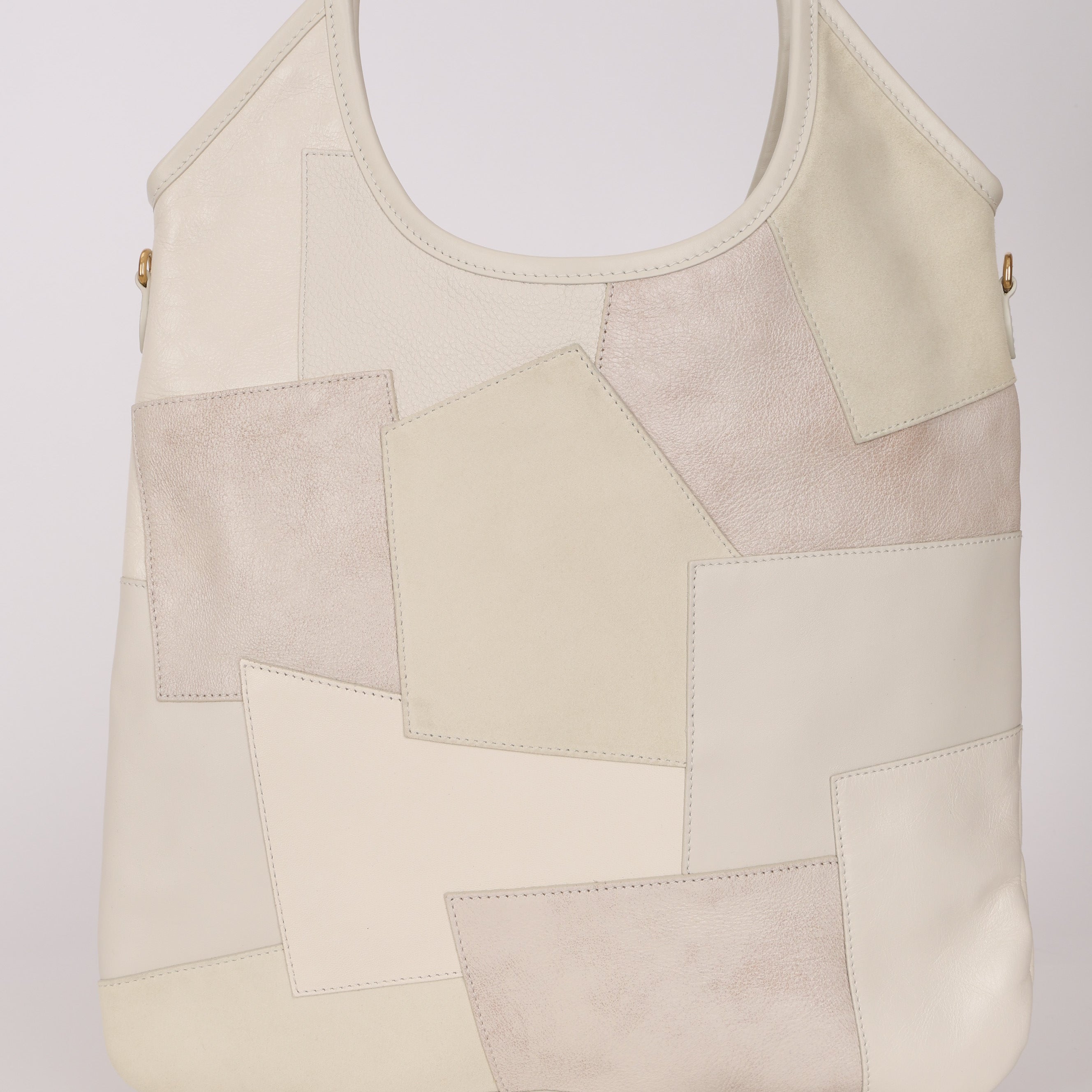 Limited Edition Miu Miu Ivy Leather Patchwork Blanc