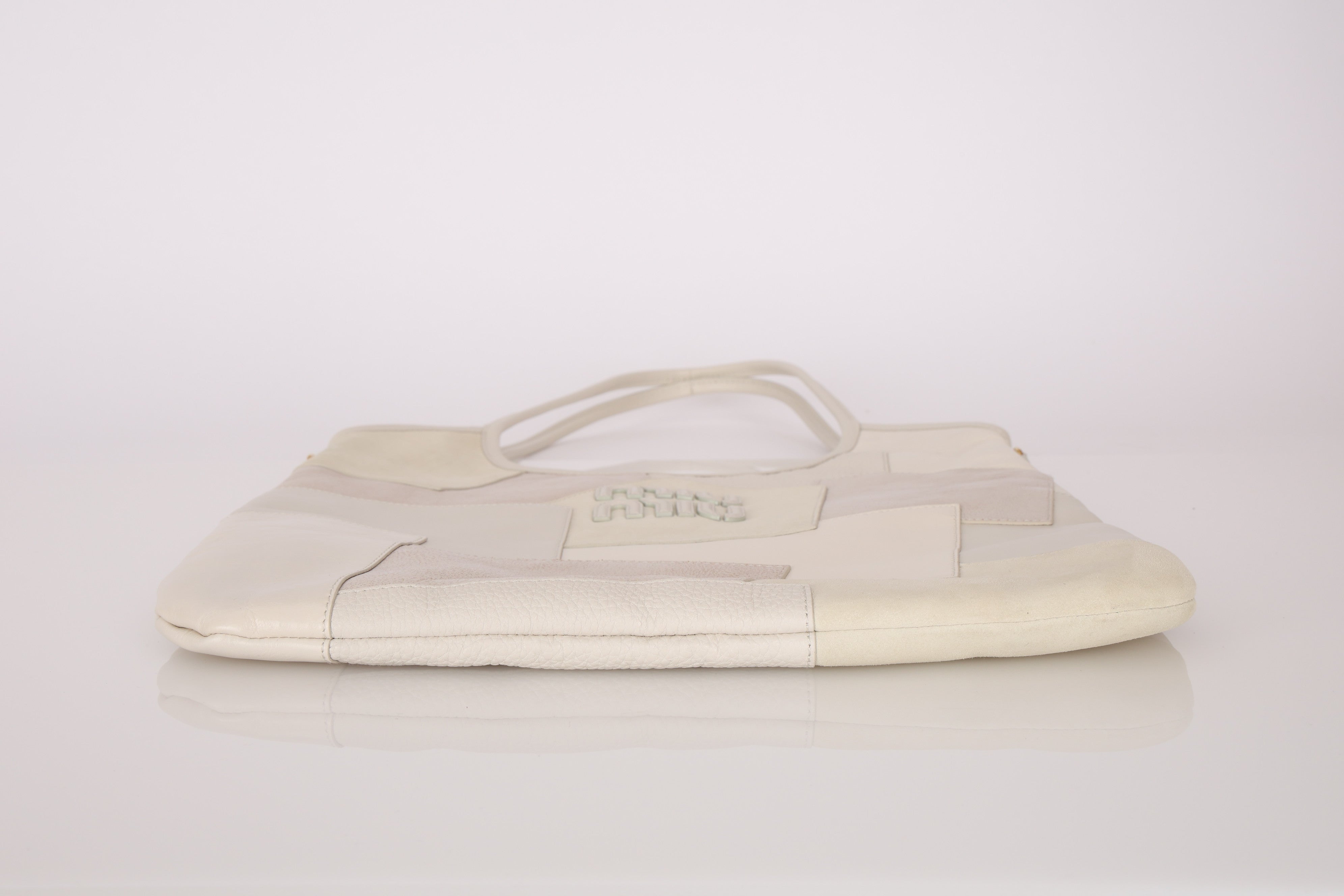 Limited Edition Miu Miu Ivy Leather Patchwork Blanc