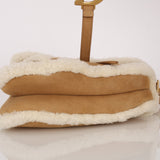 Limited Edition Dior 2020 Medium Shearling Saddle Bag