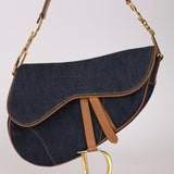 Dior 2001 Vintage Denim Saddle Bag