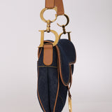 Dior 2001 Vintage Denim Saddle Bag