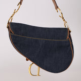 Dior 2001 Vintage Denim Saddle Bag