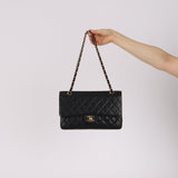 Chanel 2003 Caviar Medium Double Flap 24K GP