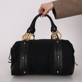 Gucci Black Monogram Canvas Joy Boston Bag