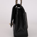 Chanel 2003 Caviar Medium Double Flap 24K GP