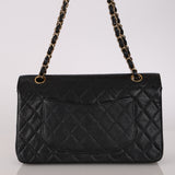 Chanel 2003 Caviar Medium Double Flap 24K GP