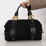 Gucci Black Monogram Canvas Joy Boston Bag